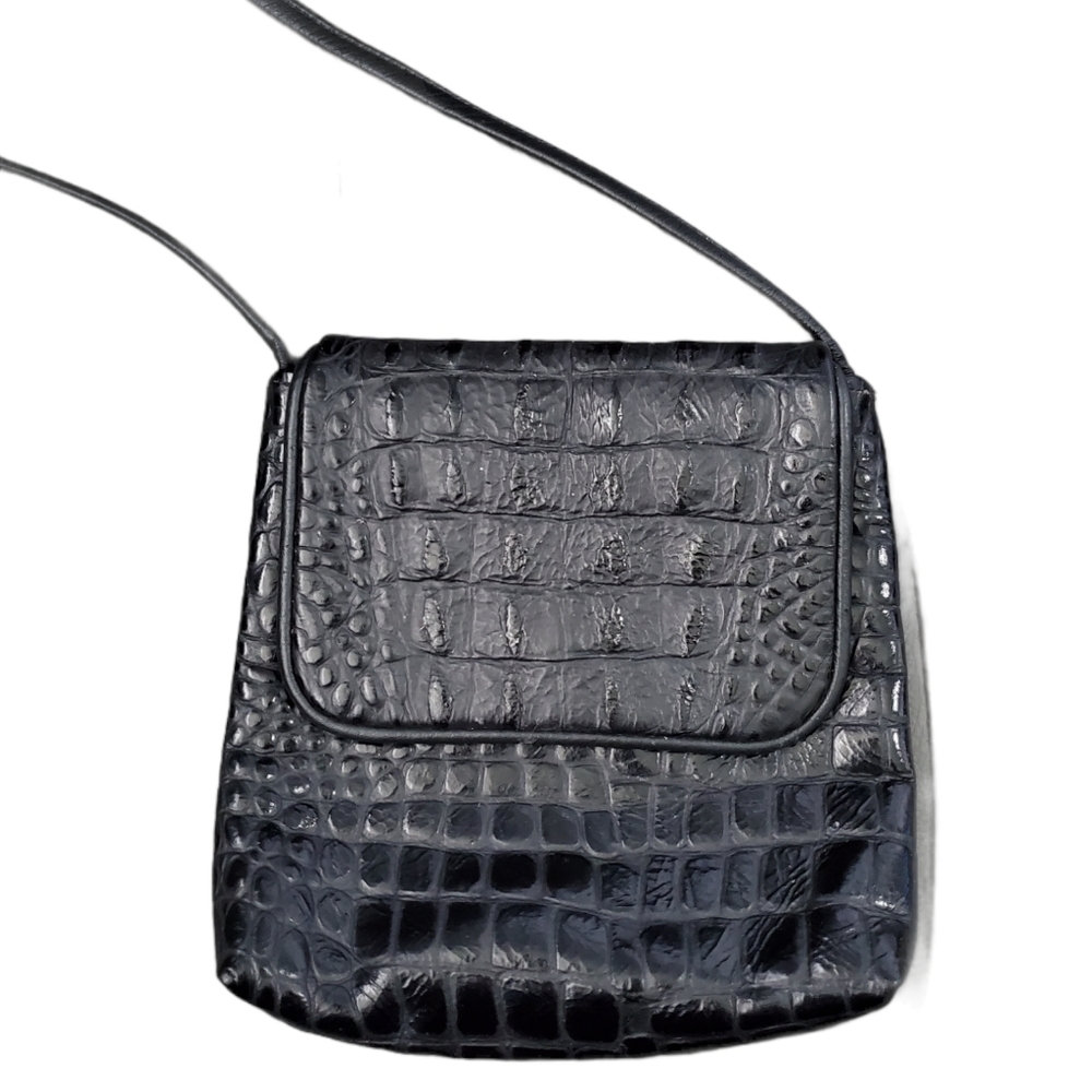 Faux croc handbag